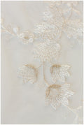 Weicher Blüten Spitzenstoff Off-White Silber/ Braut Spitzenstoff/ Hochzeitskleid Spitzenstoff mit Pailletten/ florale Spitze// L17-101