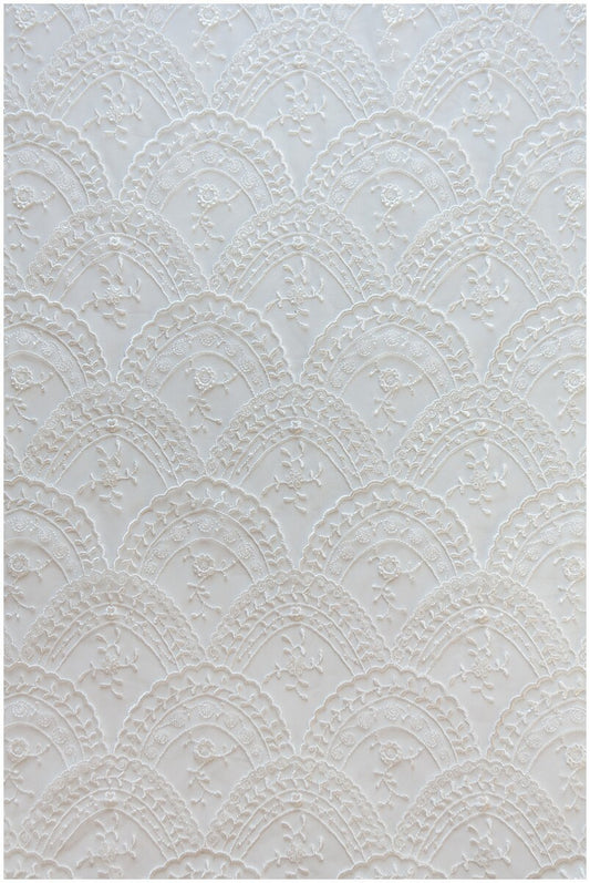 1,7yrds Blumen Braut Spitze Off-White/ Brautspitze Stoff/ Blumen Hochzeit Spitze/ Couture Spitze// L17-102-REST 1.7yds
