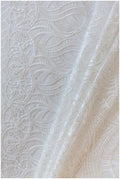 Beautiful boho lace fabric/ bridal lace off-white/ wedding dress lace fabric with sequins/ boho bridal lace// L17-103