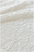 Ornate lace fabric for wedding dresses, bridal lace fabric, wedding dress lace fabric, embroidered lace fabric, floral lace// L17-117