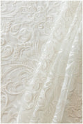 Very soft decorated lace fabric for wedding dresses, bridal lace fabric, wedding dress lace fabric, lace fabric, floral lace// L17-125