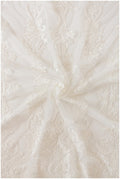 Bestickter Spitzenstoff Off-White/ Boho Brautkleid Spitzenstoff/ bestickte Spitze/ Ornament Brautspitze/ florale Spitze// L17-133