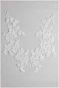 Kordelspitze Patch Stickerei, Blume Applikation, Spitze Blume, kordelte Hochzeitskleid Spitze, Hochzeitskleid Spitzenapplikation, Brautspitze// A17-124