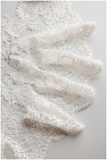 Soft embroidered lace trim/ elegant bridal lace trim/ veil lace trim/ wedding dress lace trim// T17-043