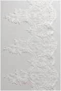 Soft embroidered lace trim/ elegant bridal lace trim/ veil lace trim/ wedding dress lace trim// T17-043