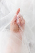 3.1 m wide - very soft tulle fabric for bridal veils &amp; wedding dresses/ soft mesh fabric/ silk tulle white off-white/ veil tulle// R-167-18 