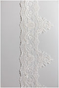 Off-White lace trim/ veil lace trim/ bridal lace trim/ embroidered lace trim/ bridal lace trim// T17-047