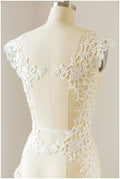 Crochet lace trim off-white/ veil lace trim/ bridal lace trim/ floral embroidered lace trim// T17-049