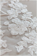 Sofort Braut Spitzen Applikation, romantische Spitzen Applikation, Spitzenblume, Blumen Applikation, Hochzeitskleid Spitzenapplikation, Brautspitze// A17-132