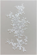Romantische Blumen Spitzen Applikation, Braut Blumen Spitzen Applikation, Spitzenblume, Blumen Applikation, Hochzeitskleid Spitzenapplikation, Spitzenblumen Applikation// A17-133
