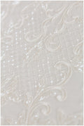 Romantic lace fabric off-white/ modern bridal lace fabric/ embroidered lace/ floral bridal lace/ ornament bridal lace fabric// L17-134