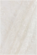 Romantic lace fabric off-white/ modern bridal lace fabric/ embroidered lace/ floral bridal lace/ ornament bridal lace fabric// L17-134