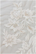 Romantischer Blumen Spitzenstoff Off-White/ Blumen Brautspitze/ bestickte florale Brautspitze/ Hochzeitskleid Spitze// L17-138