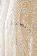 Bridal lace / boho bridal lace material / offwhite bridal lace / oriental wedding lace / boho lace / / L17-141