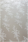 Romantischer Blumen Spitzenstoff/ Braut Spitzenstoff Off-White/ Pailletten Spitze/ bestickter Spitzenstoff/ Spitzenschleier// L17-150