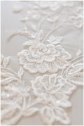 A17-123 / Romantische BlumenSpitze Applikation, Blumen Applikation, SpitzenBlume Aufnäher, Hochzeitskleid Spitze, Hochzeitskleid Spitzenapplikation, Brautspitze