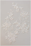 A17-123 / Romantische BlumenSpitze Applikation, Blumen Applikation, SpitzenBlume Aufnäher, Hochzeitskleid Spitze, Hochzeitskleid Spitzenapplikation, Brautspitze