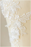 Romantische 3D Blüten Spitzen Applikation, Blumen Applikation, SpitzenBlume Patch, Hochzeitskleid Spitze, Hochzeitskleid Spitzenapplikation, Brautspitze// A17-122