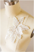 20pcs. lace leaf applique/ 3D flower lace applique/ wedding dress lace applique/ bridal lace// A17-109-1