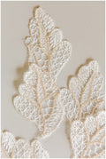 20pcs. lace leaf applique/ 3D flower lace applique/ wedding dress lace applique/ bridal lace// A17-109-1