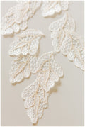 10pcs 3D lace leaf for sewing/ 3D flowers/ lace applique/ wedding dress lace applique// A17-109