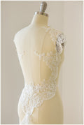 Romantic embroidered lace trim/ floral bridal lace off-white/ veil lace trim// T17-038