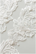 2yds 3D flower lace trim/ elegant bridal lace trim/ veil lace trim/ wedding dress lace// T17-055