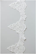Lace trim off-white/ elegant bridal lace trim/ flower veil lace trim/ wedding dress lace// T17-056