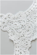 Lace trim off-white/ elegant bridal lace trim/ flower veil lace trim/ wedding dress lace// T17-056
