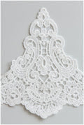Lace trim off-white/ elegant bridal lace trim/ flower veil lace trim/ wedding dress lace// T17-056