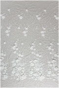 Weiche 3D-Blütenspitze/ 3D Perlenspitze/ Braut Spitzenstoff Off-White/ Brautkleid Spitze/ Couture Spitze/ Perlenspitze// L17-151