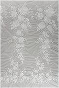 Bridal lace fabric off-white/ large flower lace/ rose petal lace fabric/ wedding dress lace/ bridal gown lace// L17-162