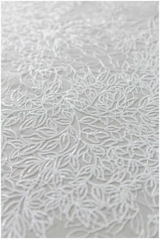 Pailletten Spitzenstoff, gefrorene Spitze, Brautspitze Stoff, Brautkleid Spitze, Couture Spitzenstoff, Spitzenkleid, Boho Braut Spitze// L17-163