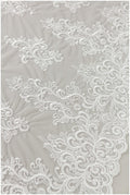 Heavy Embroidered Lace Fabric/ Bridal Lace Off-White/ Wedding Dress Lace/ Wedding Lace// L17-169