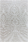 Soft embroidered boho lace fabric/ wedding lace fabric off-white/ boho wedding dress/ bridal lace fabric/ vintage lace// L17-173