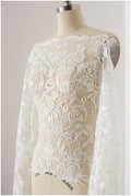 Guipure Look Lace Trim Off-White Ivory/ Bridal Lace Trim/ Wedding Dress Lace/ Bridal Lace// T17-008