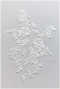 Flower applique, lace flower applique, wedding dress applique, lace flower// A17-149