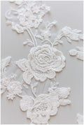 Flower applique, lace flower applique, wedding dress applique, lace flower// A17-149