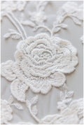 Flower applique, lace flower applique, wedding dress applique, lace flower// A17-149