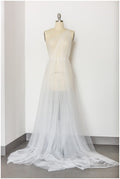 3.1m wide - very soft tulle fabric for bridal veils &amp; wedding dresses/ veil tulle white off-white/ soft tulle// R-167-18 BOLT 27.4Yds