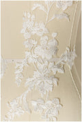 Spitzenblume Aufnäher, BlumenApplikation, Romantische BlumenSpitze Applikation, Hochzeitskleid Spitze, Hochzeitskleid Spitzenapplikation, Brautspitze// A17-131