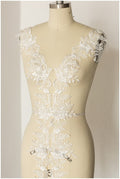 2yds 3D flower lace trim/ elegant bridal lace trim/ veil lace trim/ wedding dress lace// T17-055