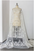 Handperlen Spitzenstoff, Brautkleid Stoff, Hochzeitskleid Tüll, Pallas Couture, Perlen Spitzenstoff, BlattSpitze Design// L17-181