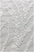 Perlen Spitzenstoff, Spitzenstoff, Brautspitze, Brautkleid Spitze, Couture Spitze, Perlenspitze, Schleierspitze, Pallas Braut// L17-161