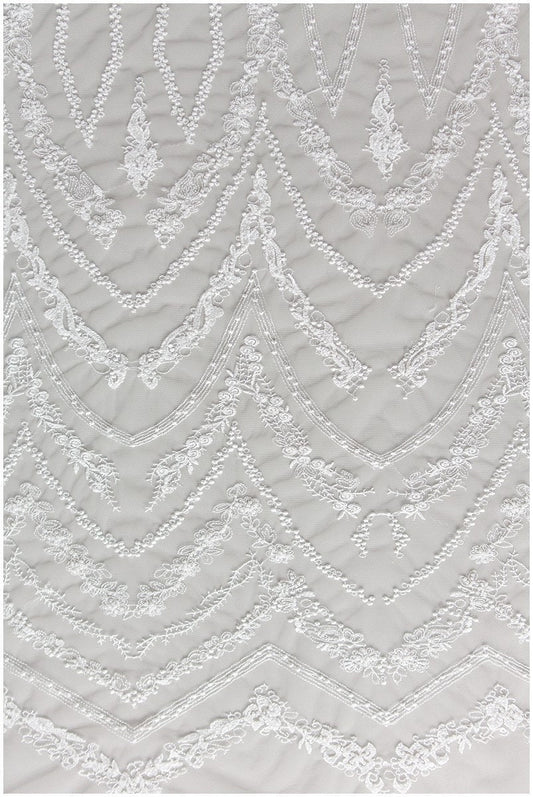 Perlen Spitzenstoff, Spitzenstoff, Brautspitze, Brautkleid Spitze, Couture Spitze, Perlenspitze, Schleierspitze, Pallas Braut// L17-161