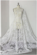 Pailletten Spitzenstoff, gefrorene Spitze, Brautspitze Stoff, Brautkleid Spitze, Couture Spitzenstoff, Spitzenkleid, Boho Braut Spitze// L17-163