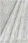 Braut Spitzenstoff Off-White/ Hochzeitskleid Spitze/ moderne geometrische Spitze/ Boho Hochzeitskleid/ Boho Spitze// L17-166