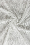 Braut Spitzenstoff Off-White/ Hochzeitskleid Spitze/ moderne geometrische Spitze/ Boho Hochzeitskleid/ Boho Spitze// L17-166