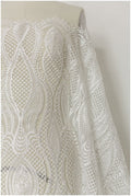 Braut Spitzenstoff Off-White/ Hochzeitskleid Spitze/ moderne geometrische Spitze/ Boho Hochzeitskleid/ Boho Spitze// L17-166
