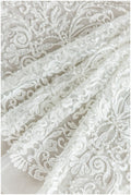 Wunderschöner Spitzenstoff Off-White/ Brautkleid Stoff/ Hochzeitskleid Tüll/ Couture/ Perlen Spitzenstoff/ Spitze Design// L17-182